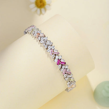 [Love Aura]Dazzling Unique Multi Shape Daily Bracelet