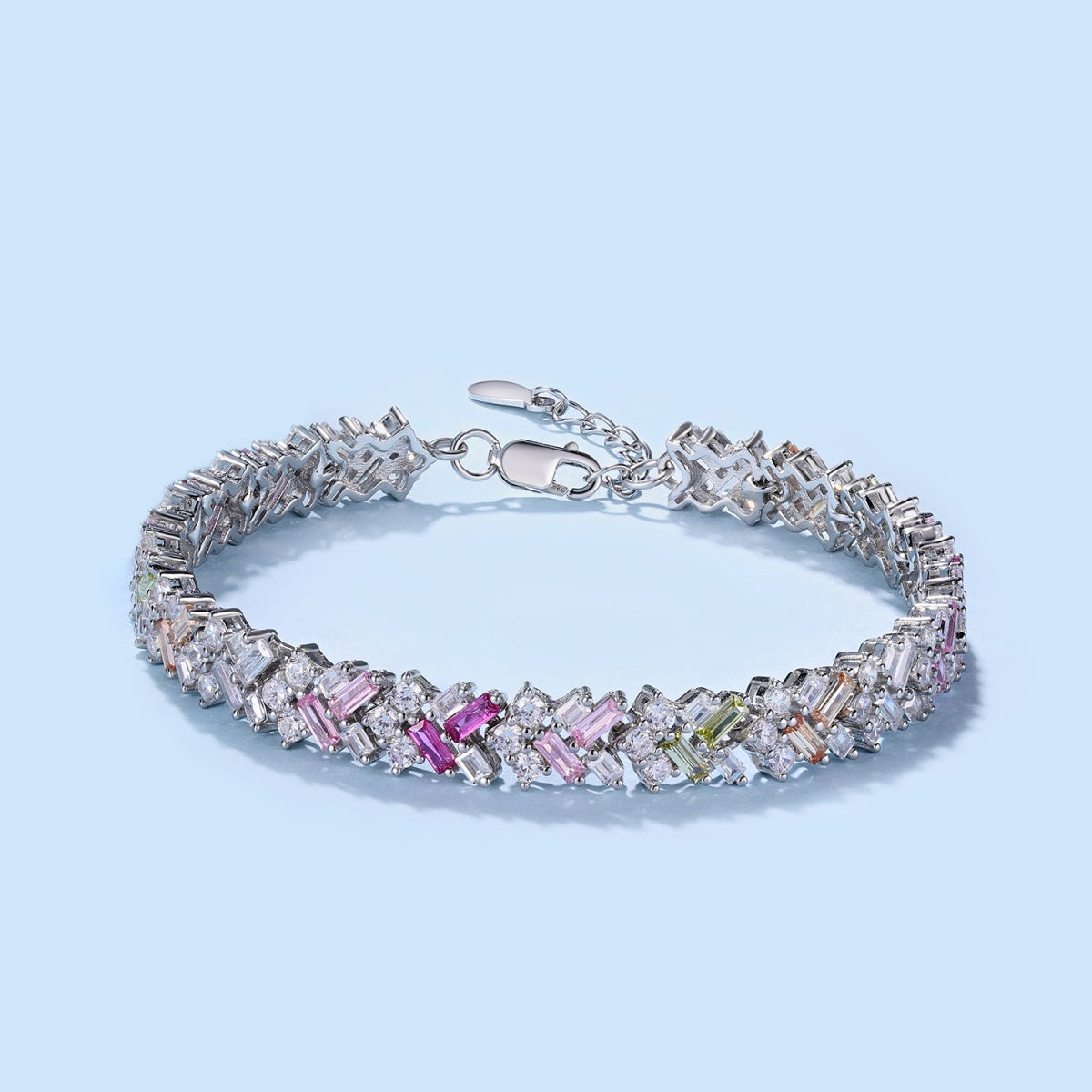 [Love Aura]Dazzling Unique Multi Shape Daily Bracelet
