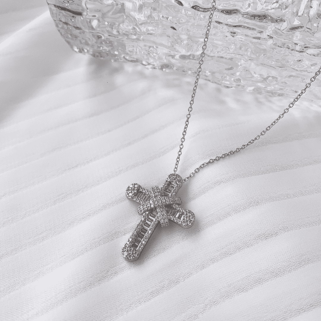 [Love Aura]Gypsophila With Dimonds Necklace