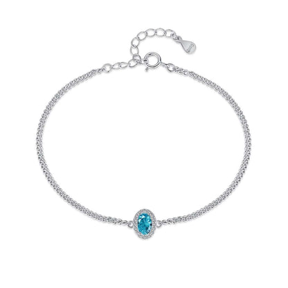 [Love Aura]Exquisite Oval Shape Bracelet