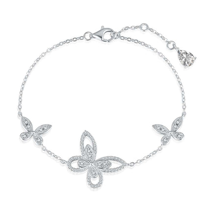 [Love Aura]Delicate Butterfly Pendant Bracelet