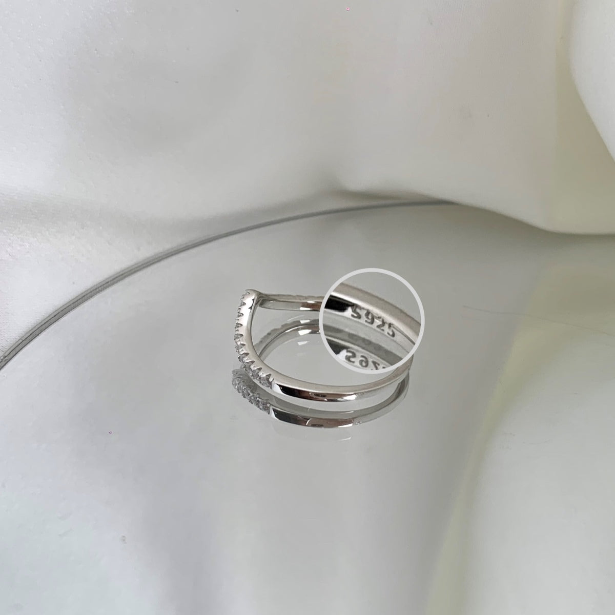 [Love Aura]Elaborate Tennis Band Ring