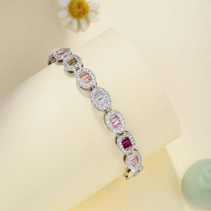 [Love Aura]Exquisite Ornate Emerald Cut Daily Bracelet