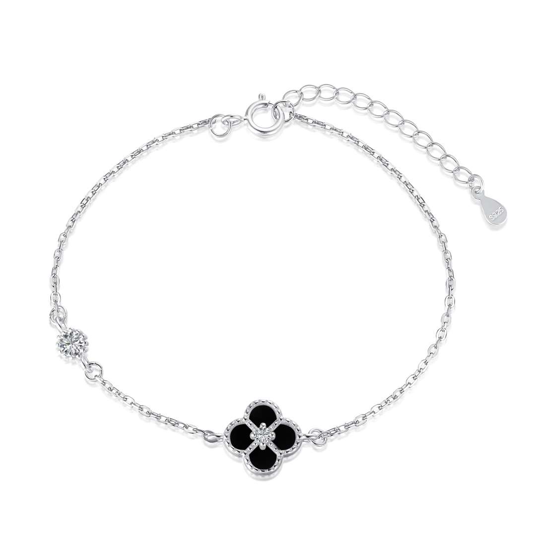 [Love Aura]Delicate Four Leaf Clover Bracelet
