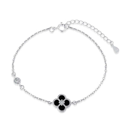 [Love Aura]Delicate Four Leaf Clover Bracelet