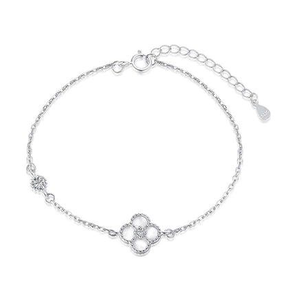 [Love Aura]Delicate Four Leaf Clover Bracelet