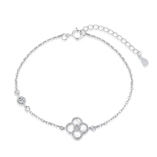 [Love Aura]Delicate Four Leaf Clover Bracelet