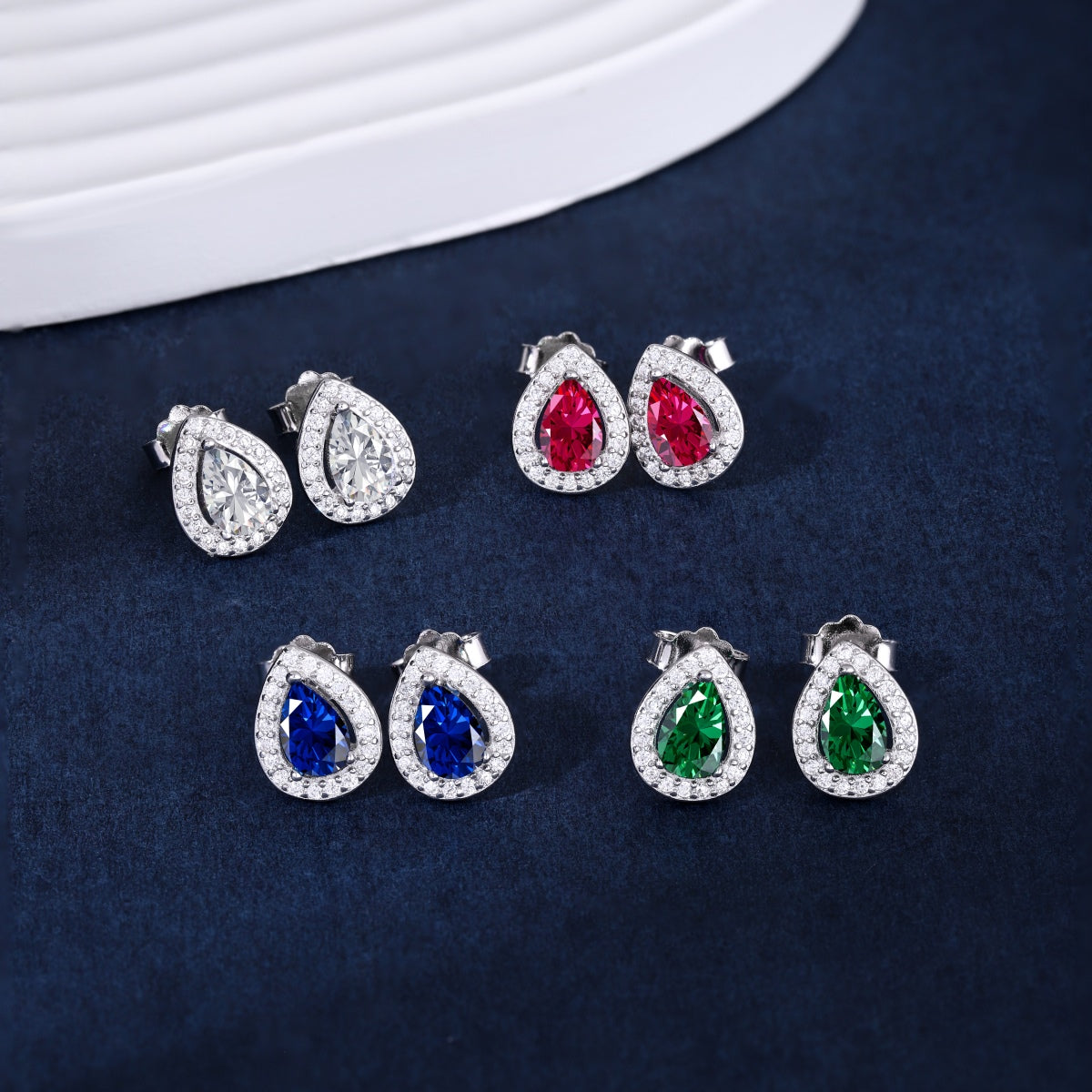 [Love Aura]Luxurious Water Drop Shape Earrings