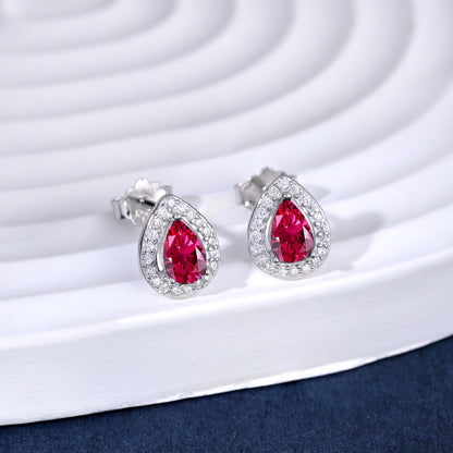 [Love Aura]Luxurious Water Drop Shape Earrings