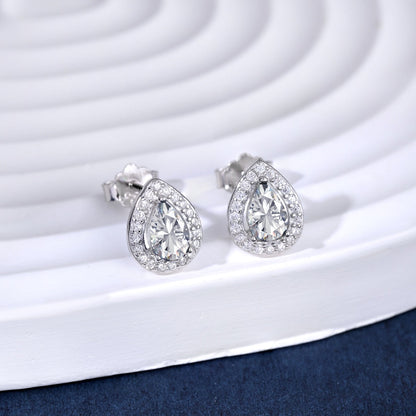 [Love Aura]Luxurious Water Drop Shape Earrings