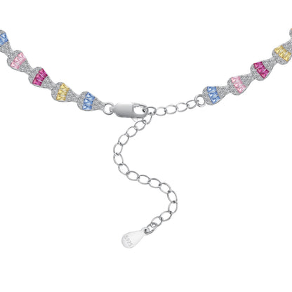 [Love Aura]Radiant Colorful Rainbow Necklace