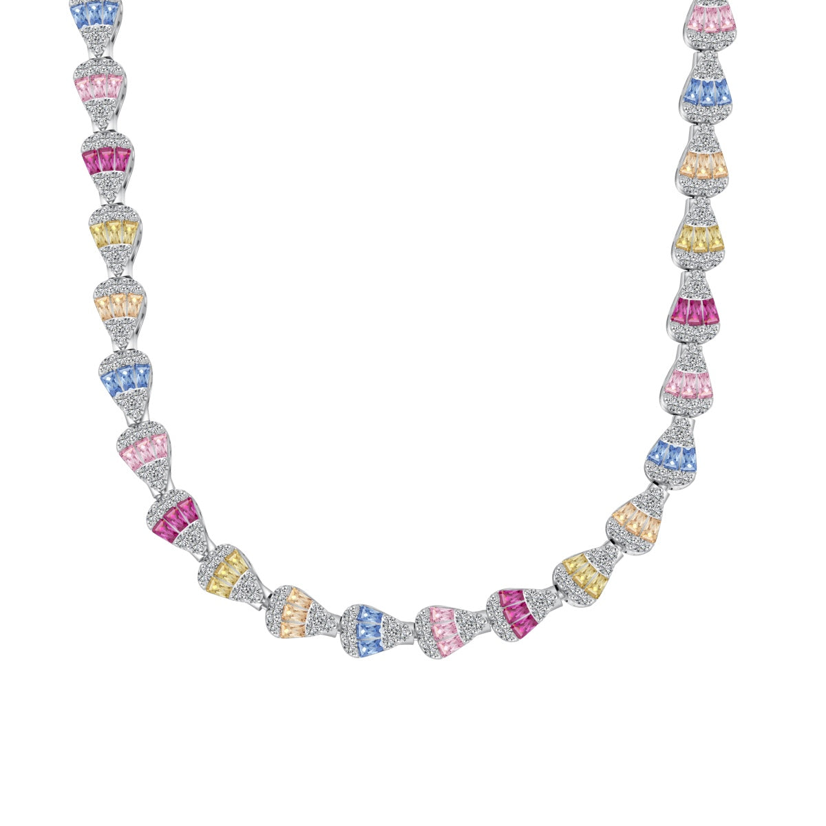 [Love Aura]Radiant Colorful Rainbow Necklace