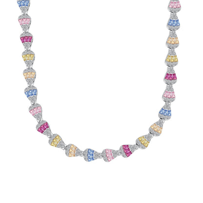 [Love Aura]Radiant Colorful Rainbow Necklace