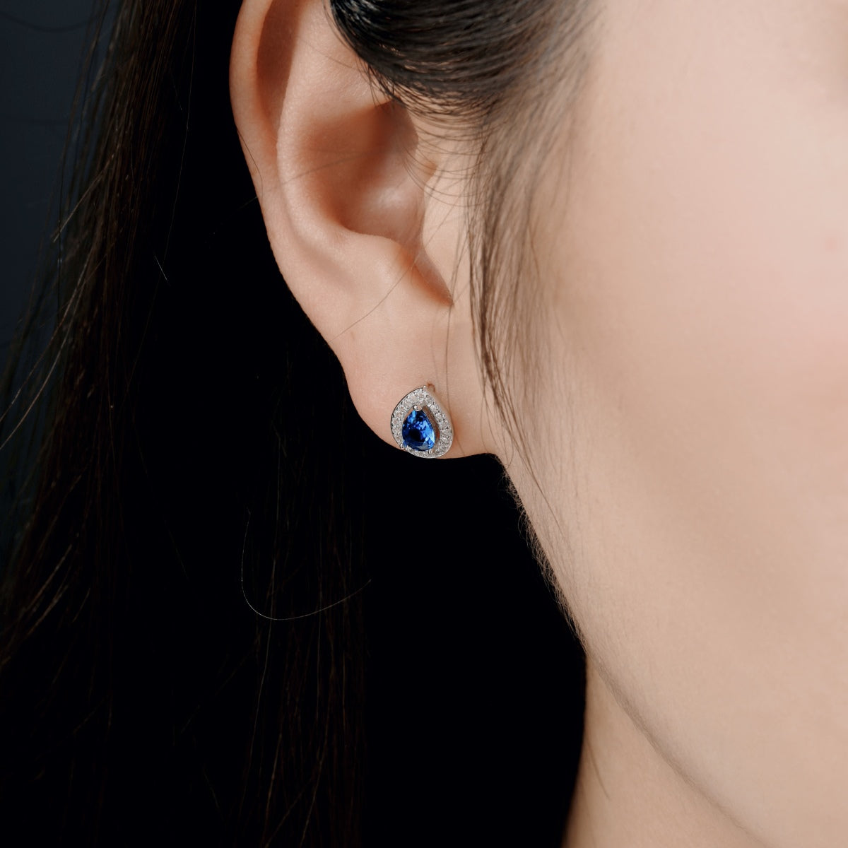 [Love Aura]Luxurious Water Drop Shape Earrings