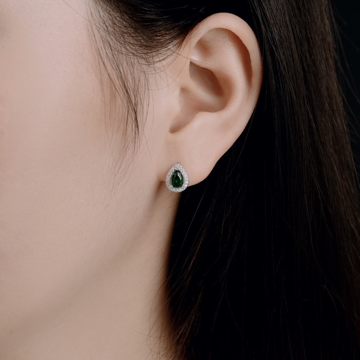 [Love Aura]Luxurious Water Drop Shape Earrings