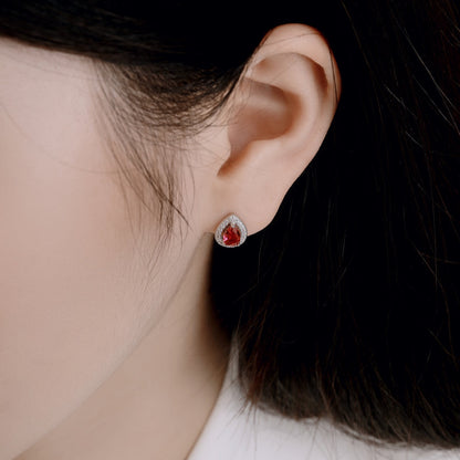 [Love Aura]Luxurious Water Drop Shape Earrings