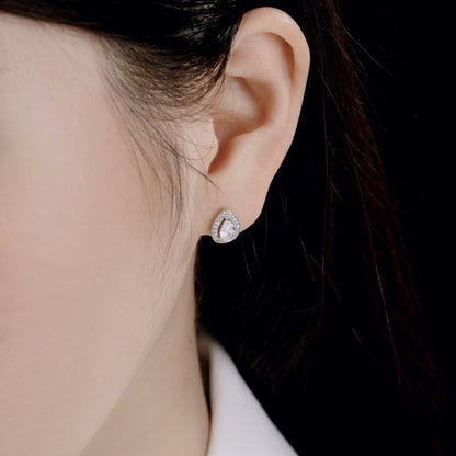 [Love Aura]Luxurious Water Drop Shape Earrings