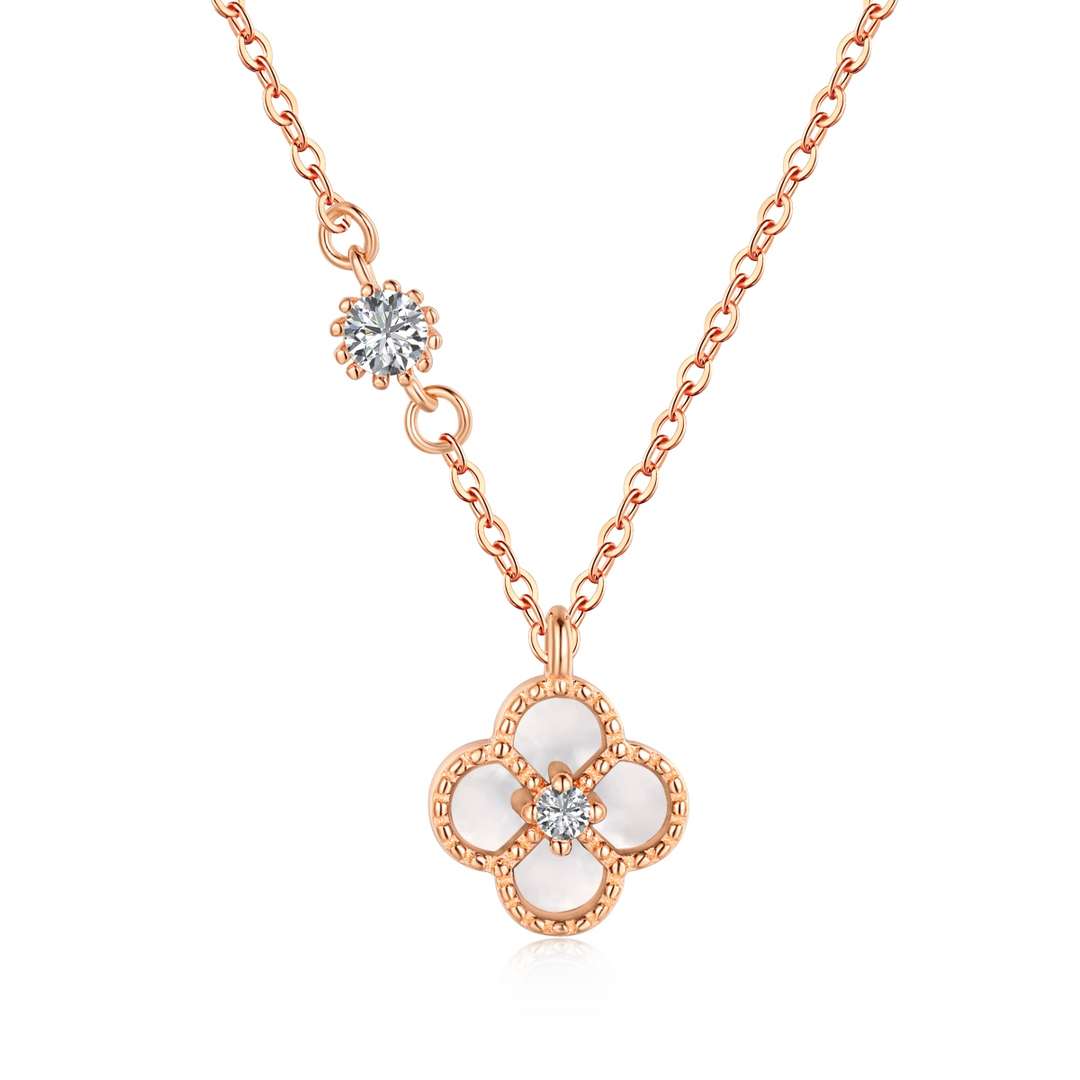 [Love Aura]Delicate Flower Shape Necklace