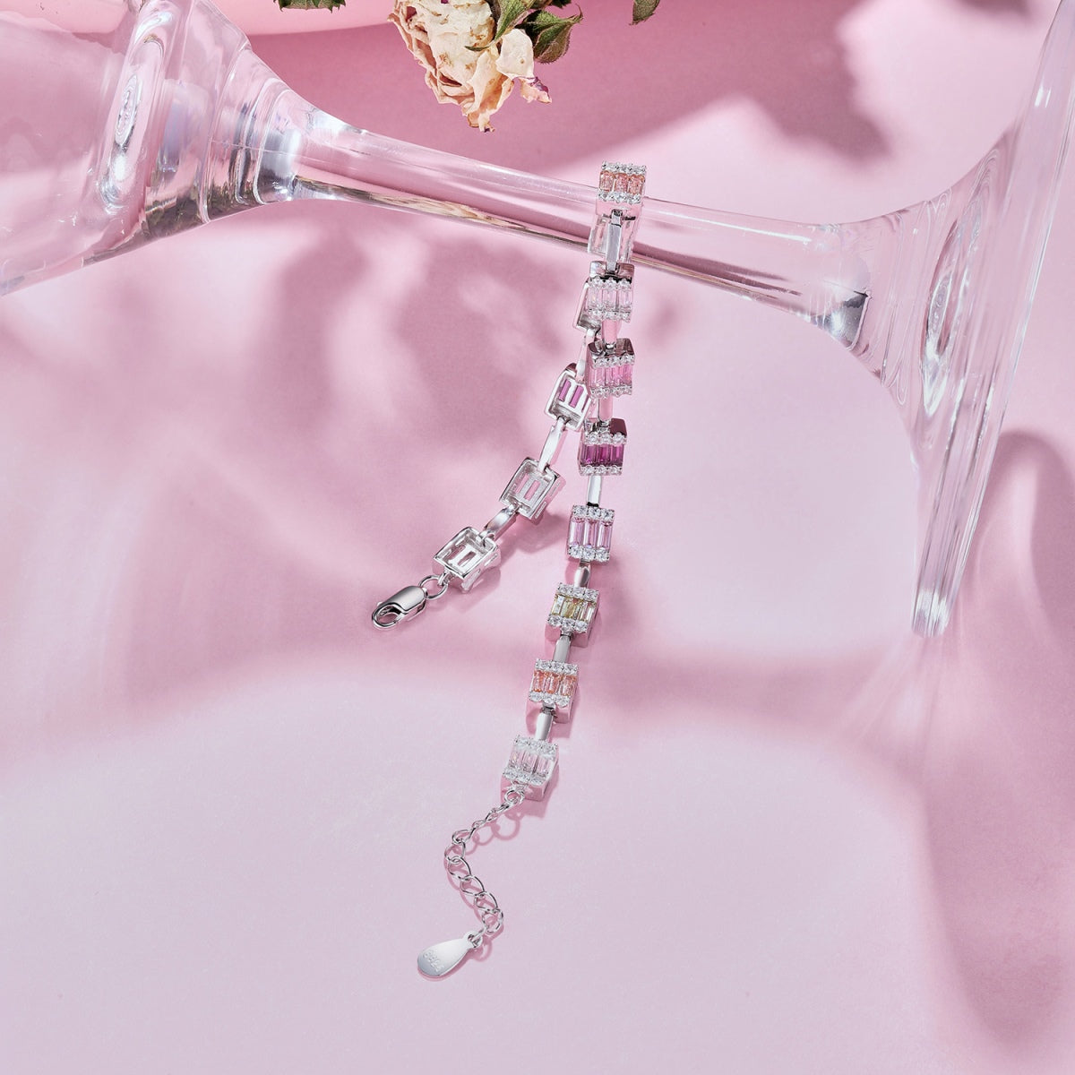 [Love Aura]Dainty Charming Emerald Cut Daily Bracelet