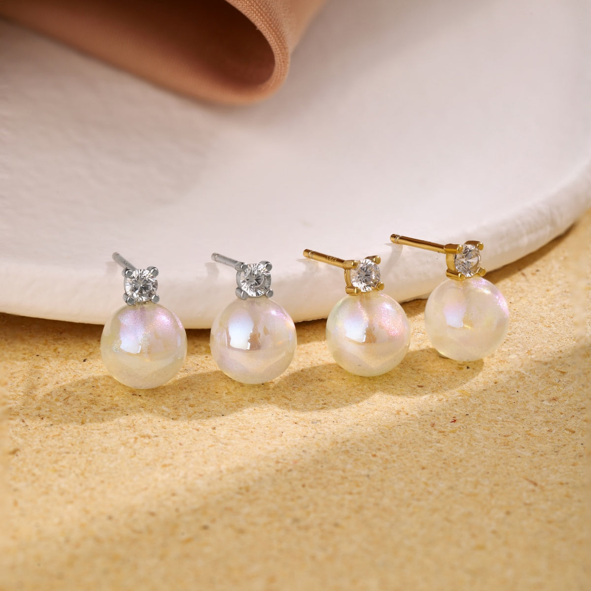[Love Aura]Symphony Mermaid Pearl Earrings
