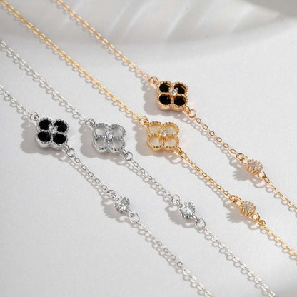 [Love Aura]Delicate Four Leaf Clover Bracelet