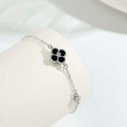 [Love Aura]Delicate Four Leaf Clover Bracelet