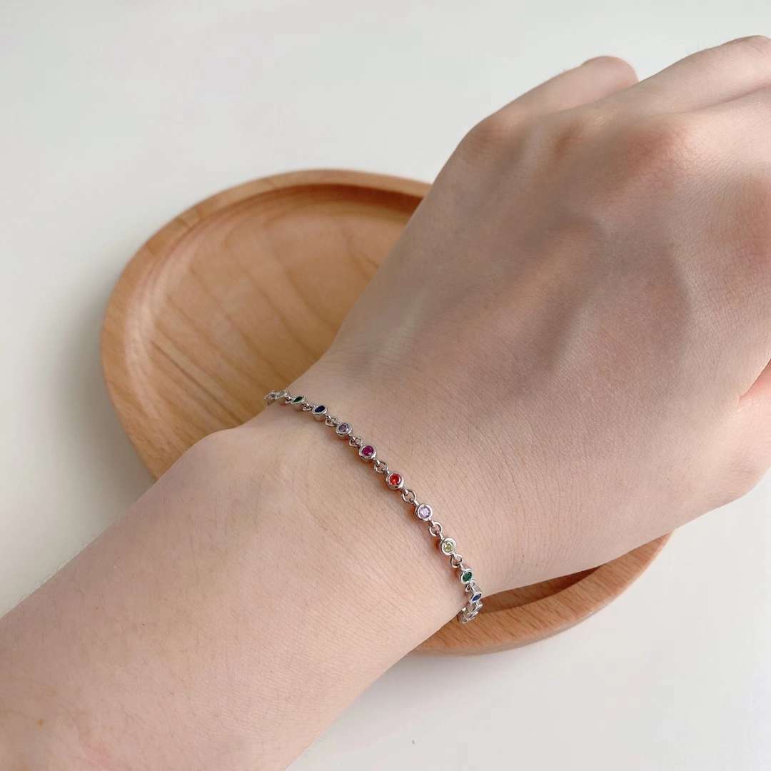[Love Aura]Colorful Bead Array Bracelet