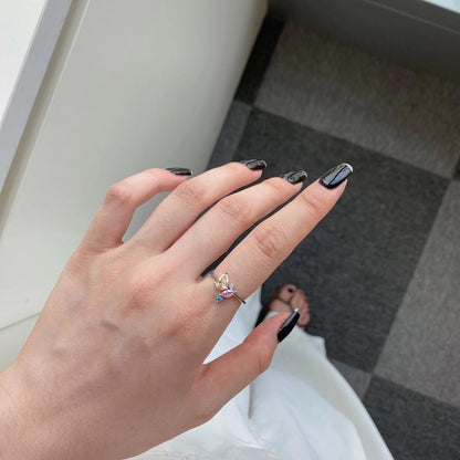 [Love Aura]Radiant Colorful Multi Cut Daily Ring