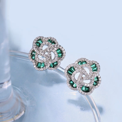 [Love Aura]Exquisite Flower Shape Daily Earrings
