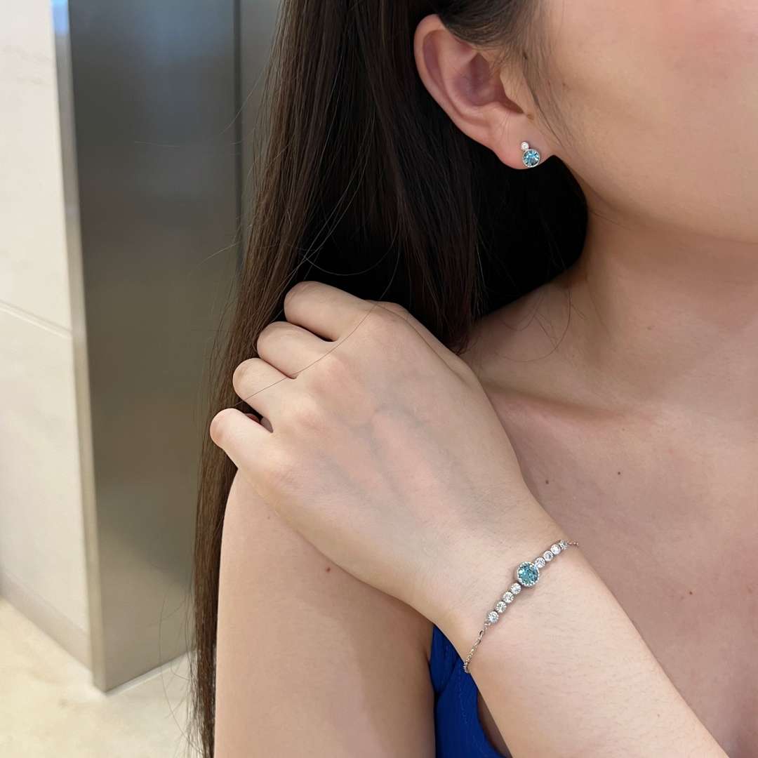 [Love Aura]Luxurious Heart Of The Ocean Bracelet