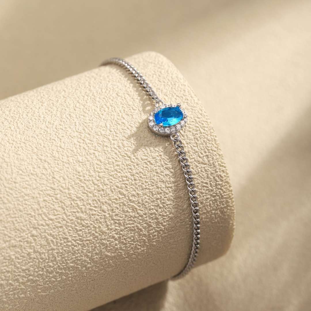 [Love Aura]Exquisite Oval Shape Bracelet
