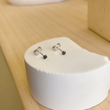 [Love Aura]Delicate Solitaire Earrings