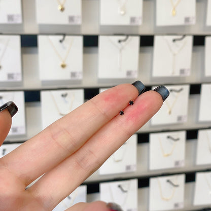 [Love Aura]Delicate Solitaire Earrings