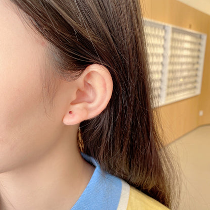 [Love Aura]Delicate Solitaire Earrings