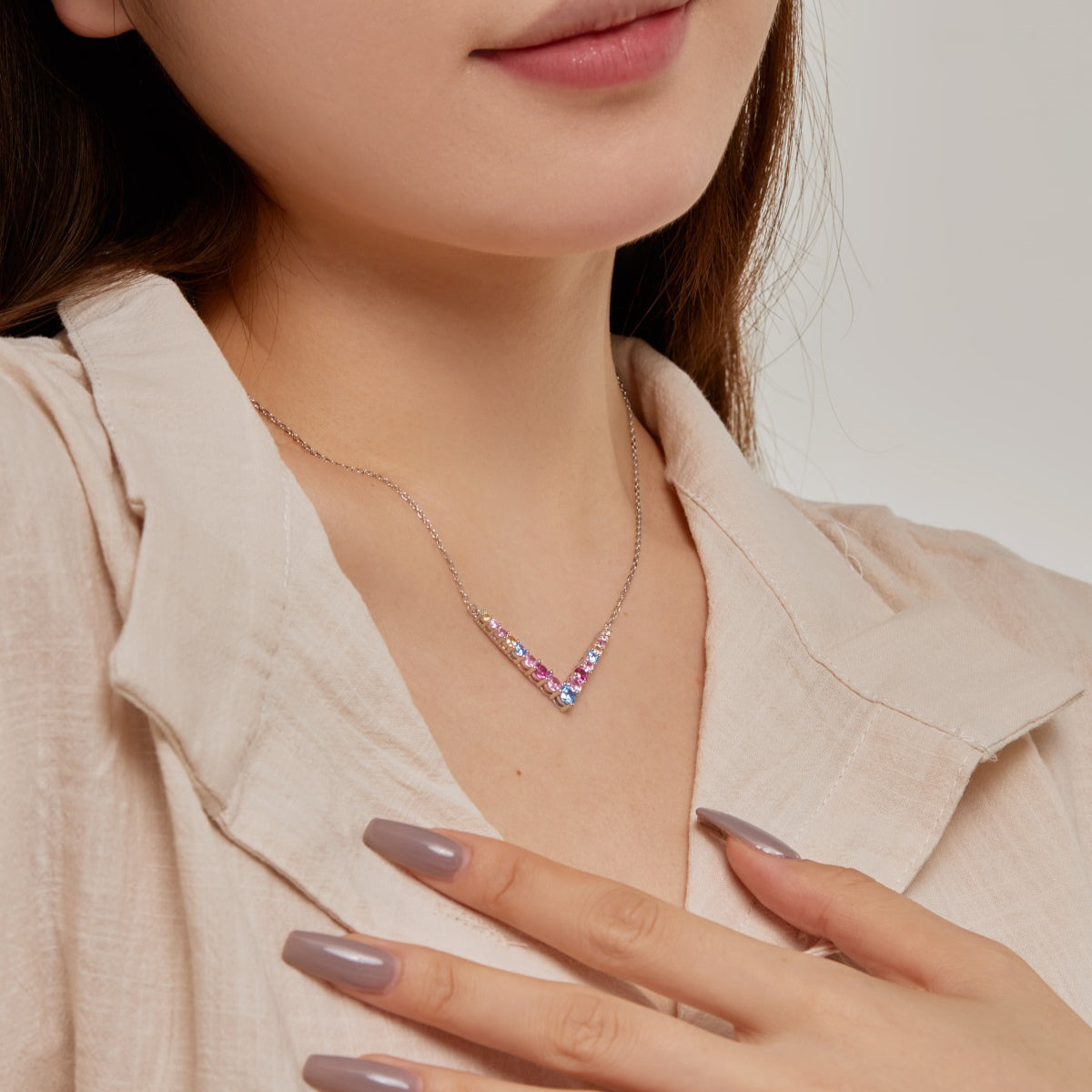 [Love Aura]Ornate Round Cut Necklace
