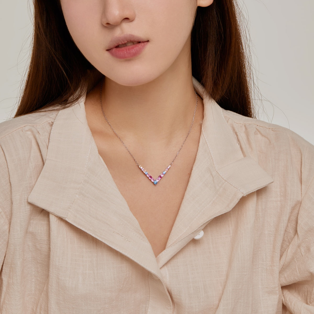 [Love Aura]Ornate Round Cut Necklace