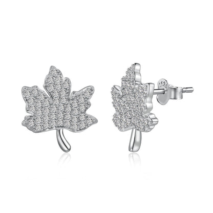 [Love Aura]Exquisite Maple Leaf Design Earrings