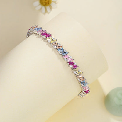 [Love Aura]Ornate Sparkling Multi Cut Party Bracelet