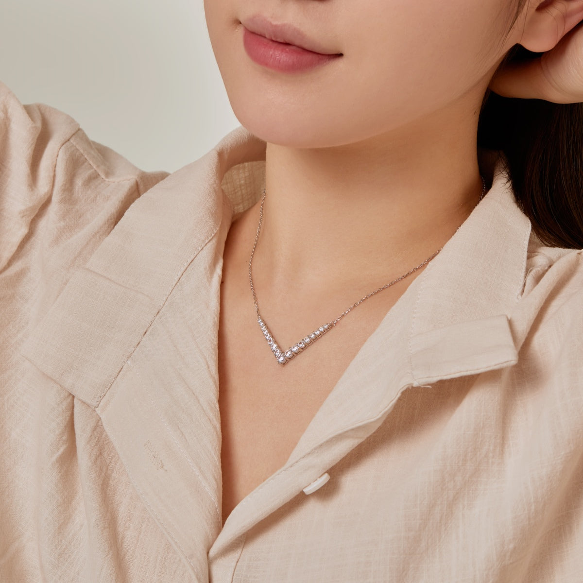 [Love Aura]Ornate Round Cut Necklace