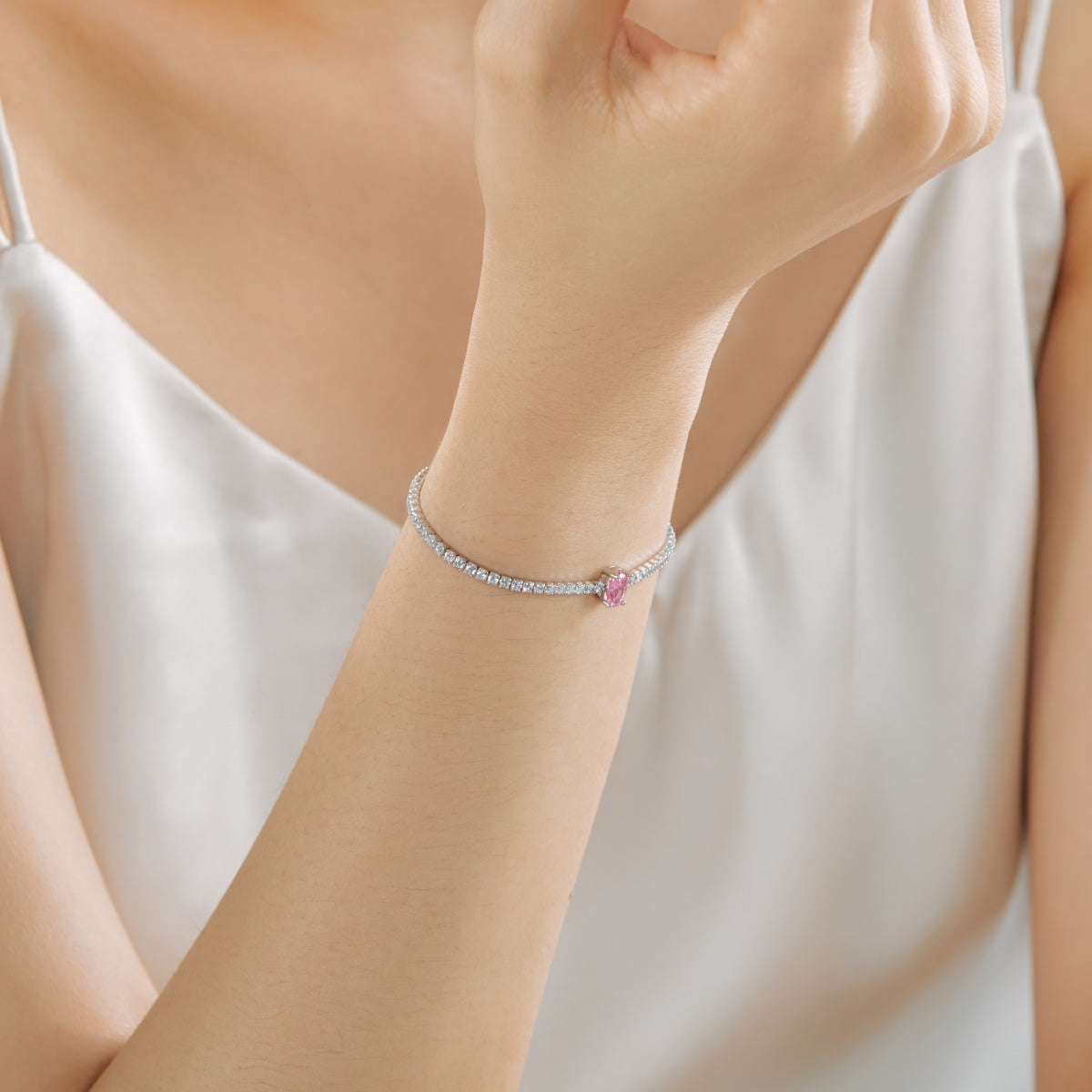 [Love Aura]0.75 Carat Exquisite Oval Cut Daily Bracelet