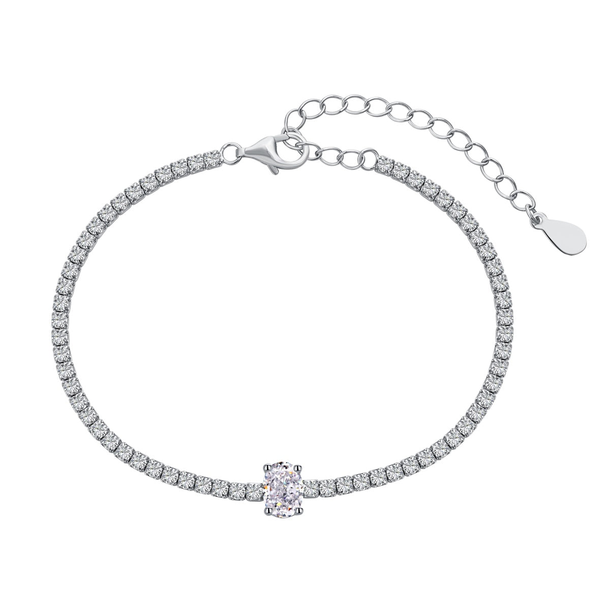 [Love Aura]0.75 Carat Exquisite Oval Cut Daily Bracelet
