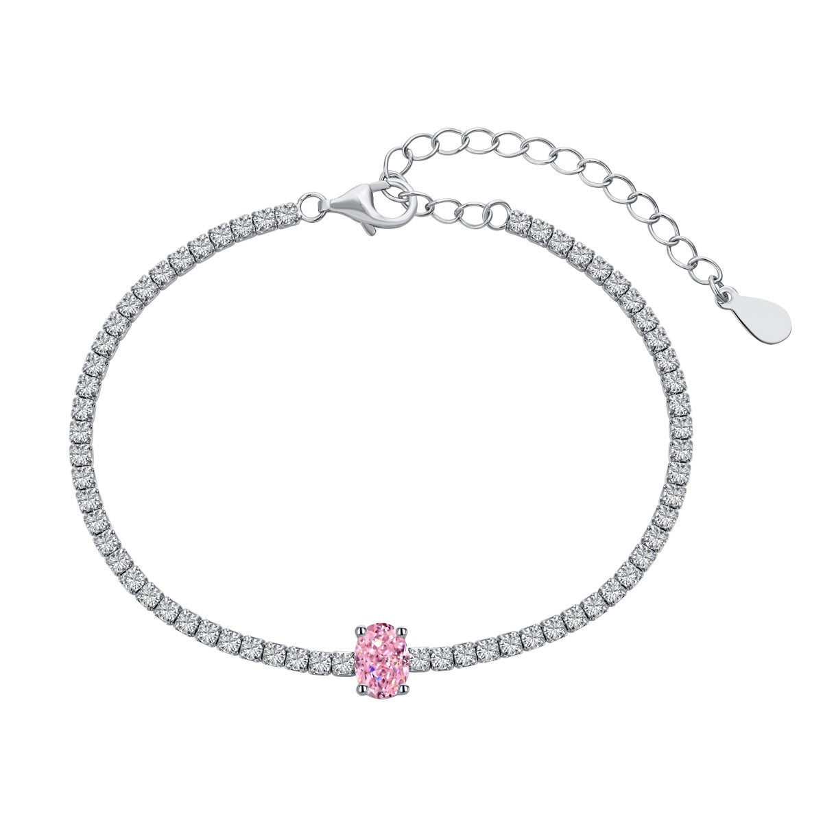 [Love Aura]0.75 Carat Exquisite Oval Cut Daily Bracelet