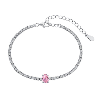 [Love Aura]0.75 Carat Exquisite Oval Cut Daily Bracelet