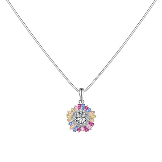 [Love Aura]Charming Flower Colorful Necklace