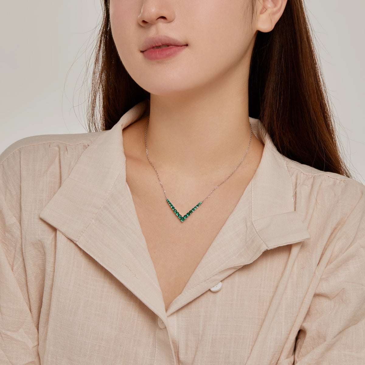 [Love Aura]Ornate Round Cut Necklace