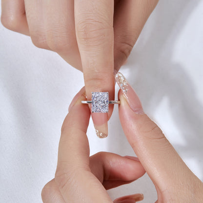 [Love Aura]4.0 Carat Ornate Enchanting Radiand Cut Banquet Ring