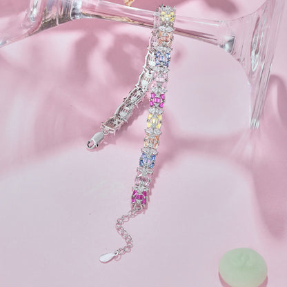 [Love Aura]Delicate Colorful Multi Cut Party Bracelet