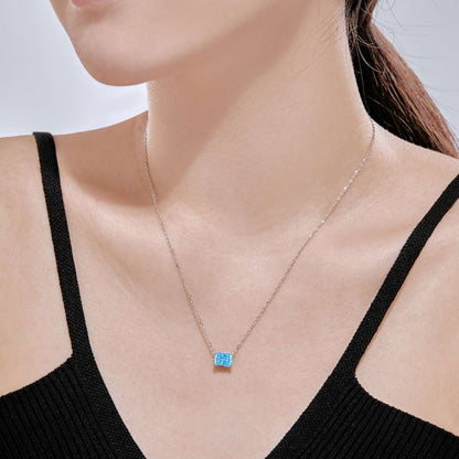 [Love Aura]Luxurious Square Shape Colorful Necalack