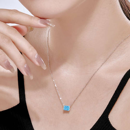 [Love Aura]Luxurious Square Shape Colorful Necalack