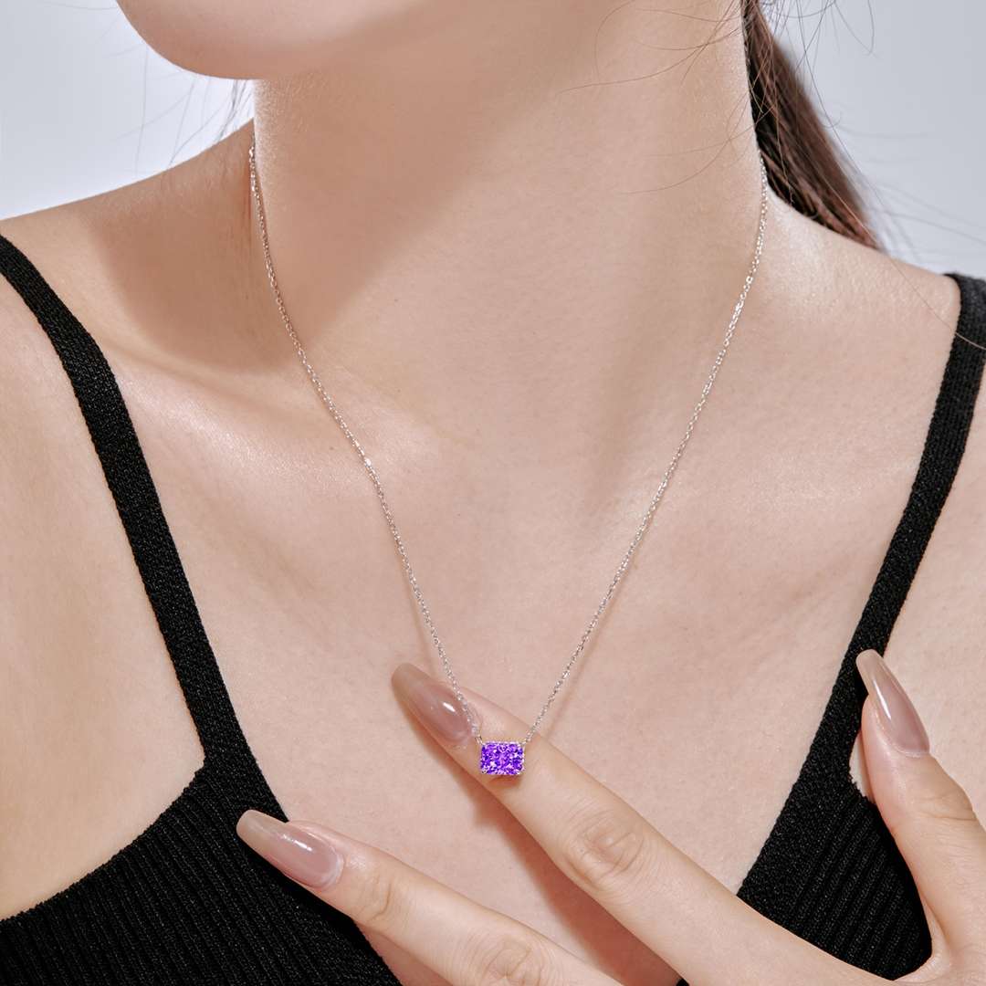 [Love Aura]Luxurious Square Shape Colorful Necalack